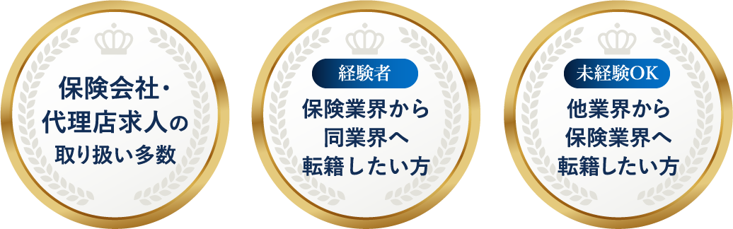 保険会社・代理店求人の取り扱い多数、経験者 保険業界から同業界へ転籍したい方、未経験OK 他業界から保険業界へ転籍したい方